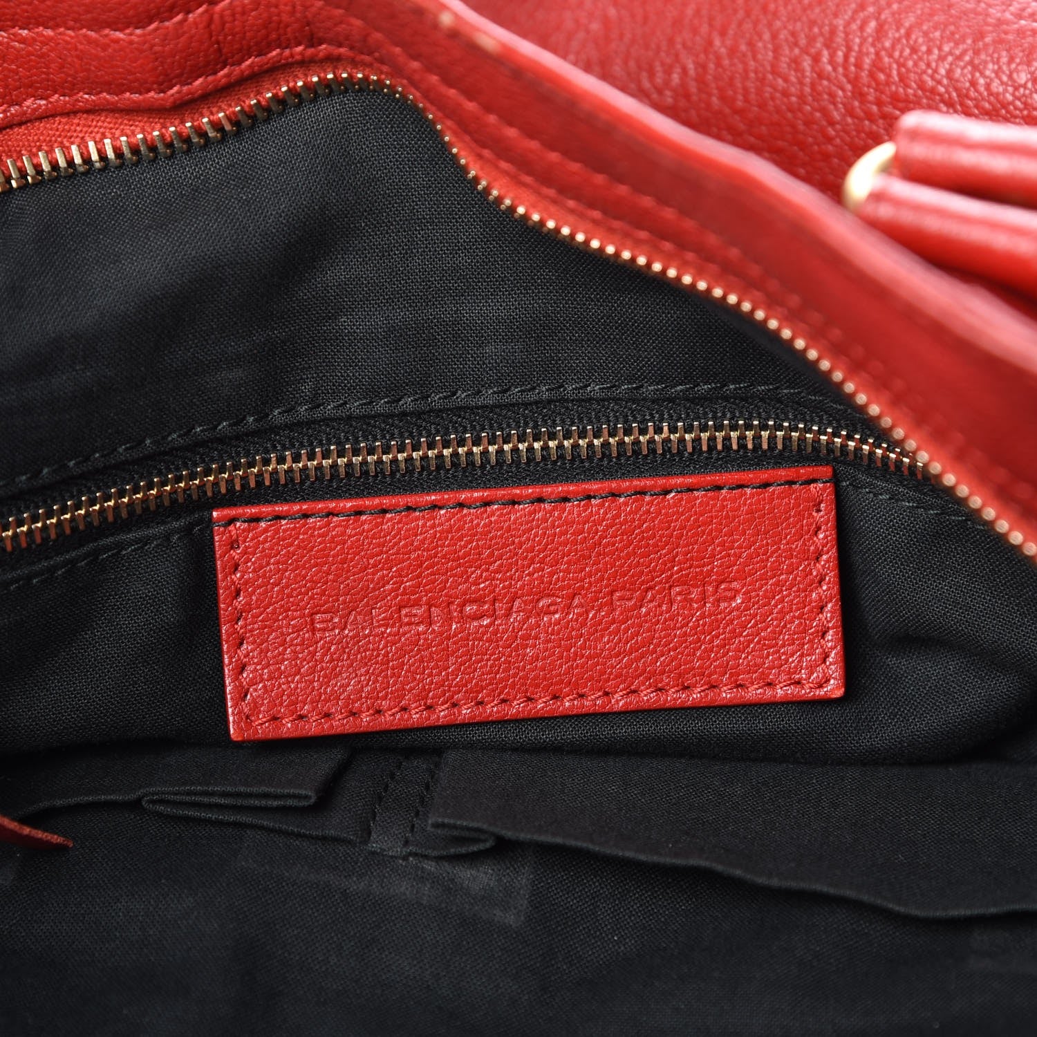 Balenciaga Sugar Goatskin Classic Gold Hardware Velo Rouge Rouge Coquelicot 7 of 16