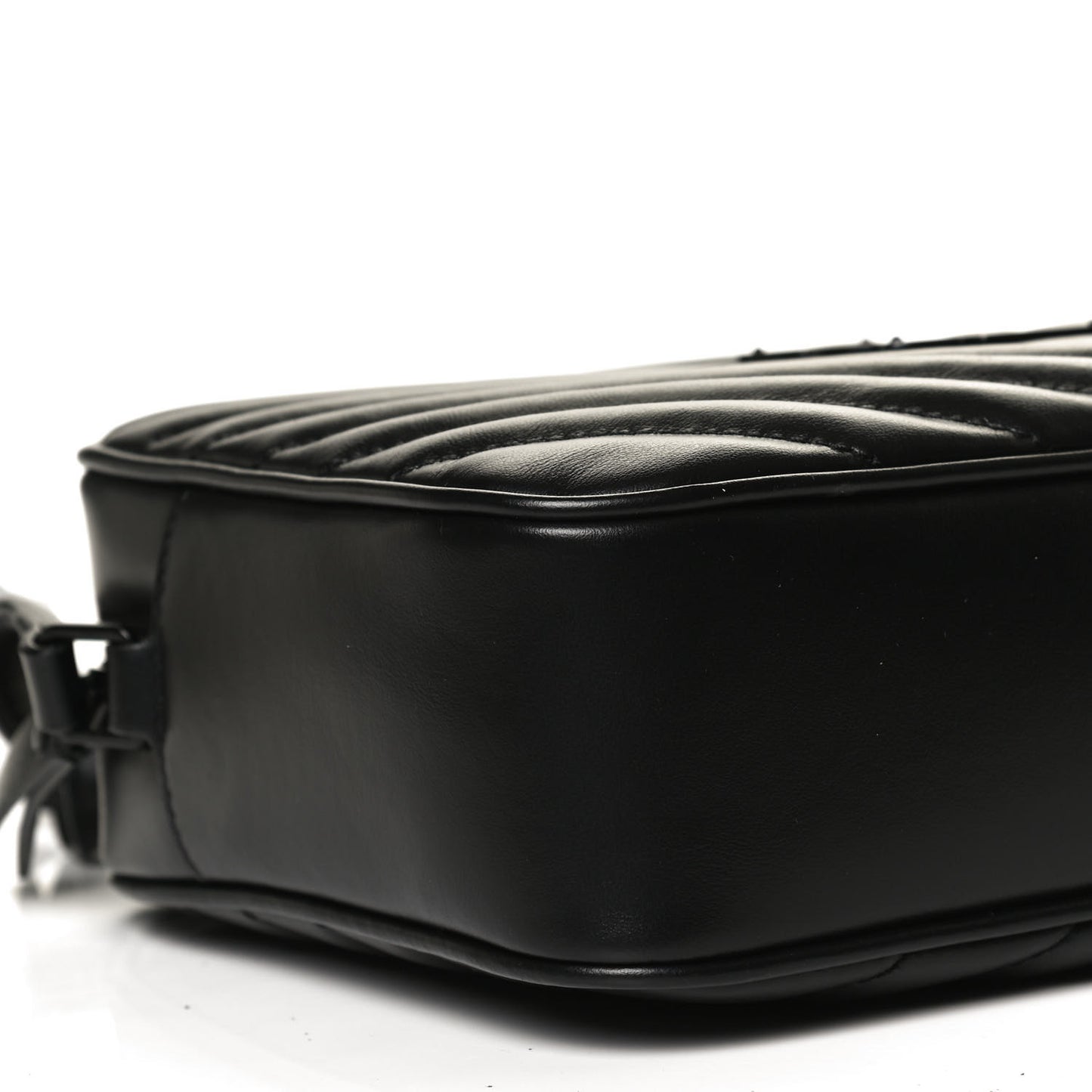Calfskin Matelasse Monogram Lou Camera Bag Black