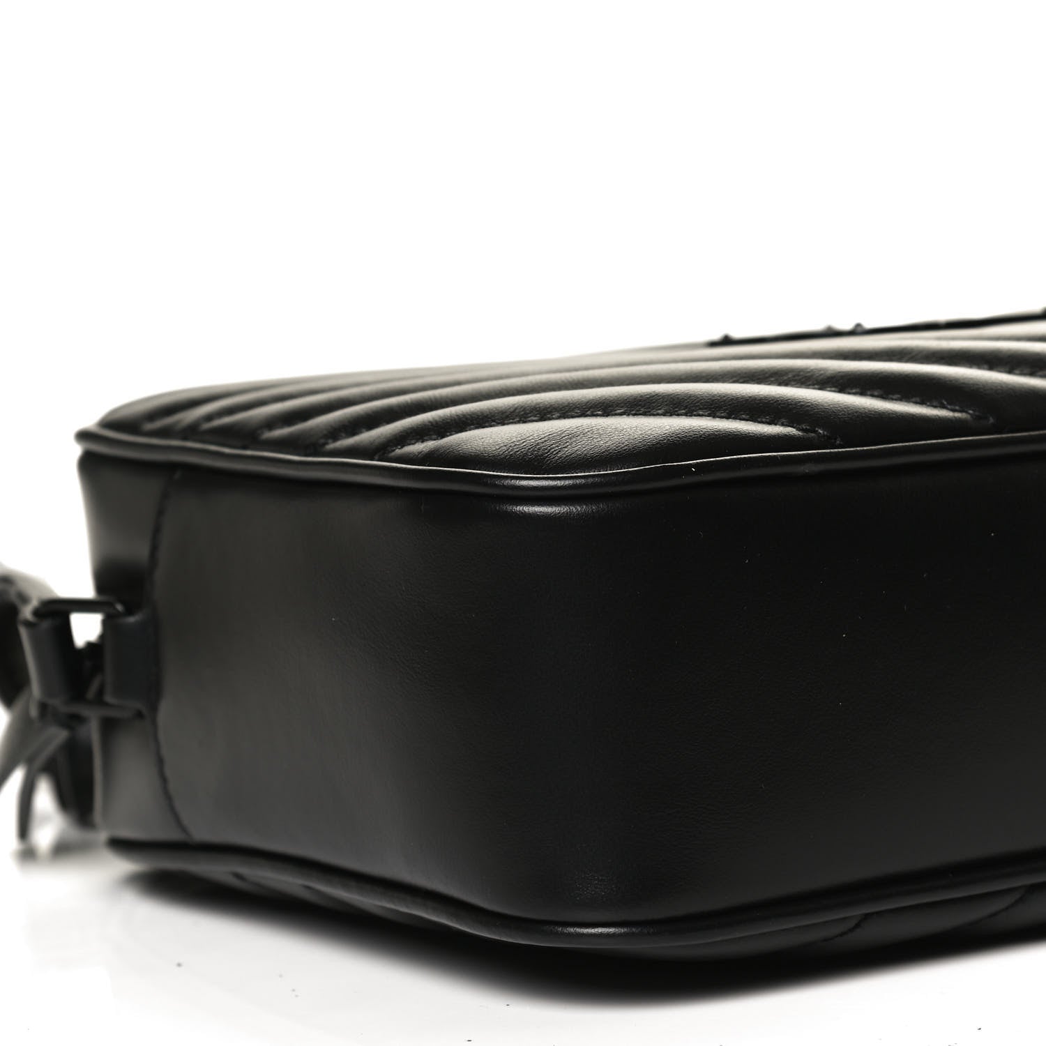 Saint Laurent Calfskin Matelasse Monogram Lou Camera Bag Black 9 of 11