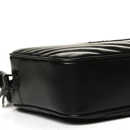 Saint Laurent Calfskin Matelasse Monogram Lou Camera Bag Black 9 of 11