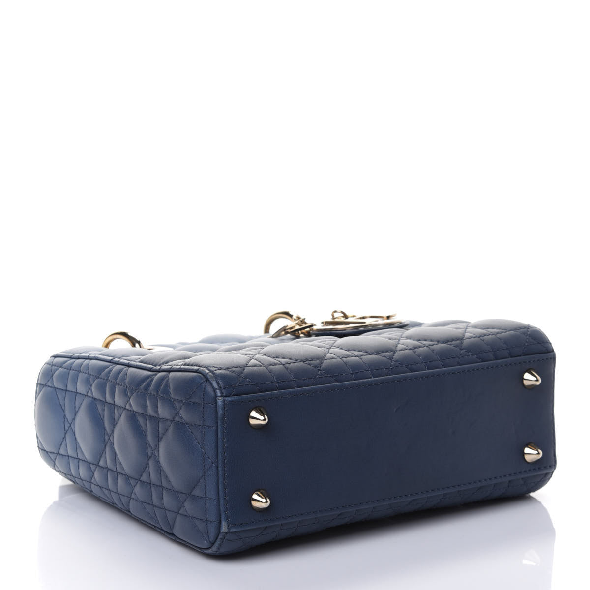 Christian Dior Lambskin Cannage Gradient Small My ABCDior Lady Dior Indigo Blue 5 of 9