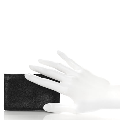Hermes Chevre Mysore Calvi Card Case Black 2 of 11