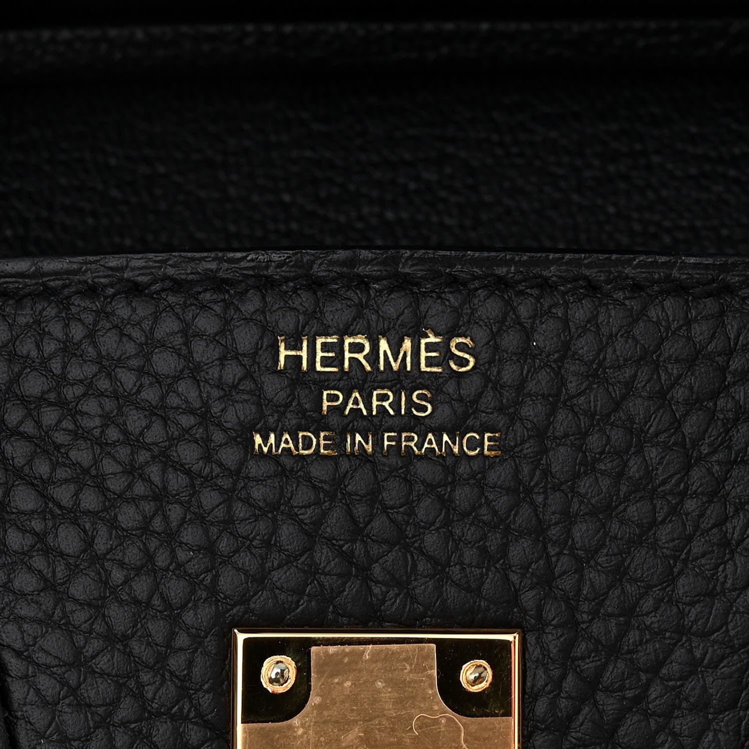 Hermes Togo Birkin 25 Black 6 of 11