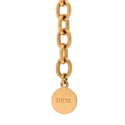 Christian Dior Metal CD Choker Necklace Gold 5 of 6