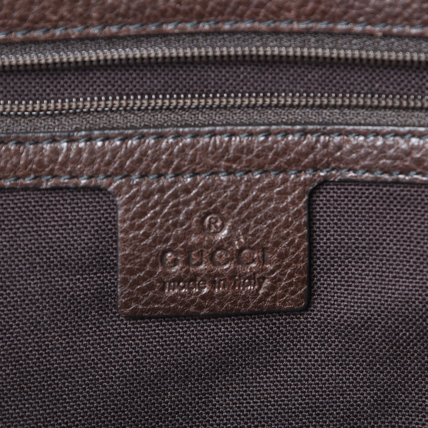 Gucci Crystal Monogram Medium Babouska Shopping Tote Dark Brown 6 of 11