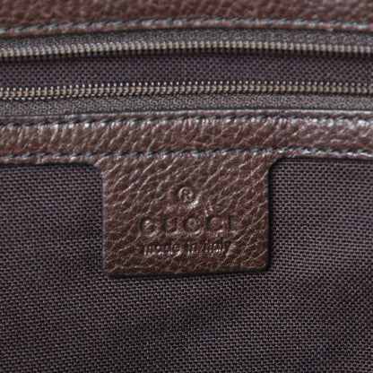 Gucci Crystal Monogram Medium Babouska Shopping Tote Dark Brown 6 of 11