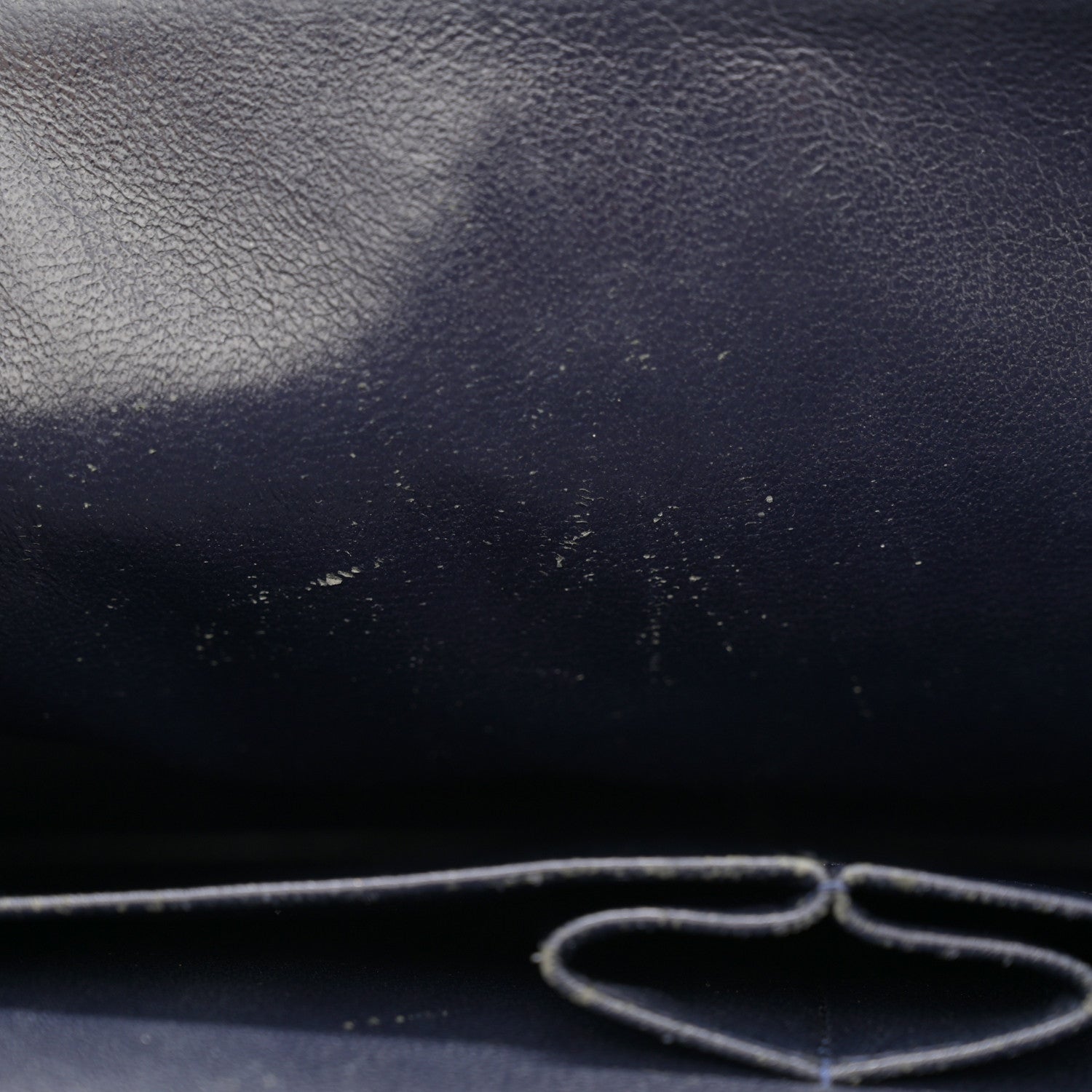Chanel Lambskin Quilted Jumbo Double Flap Navy 11 of 14