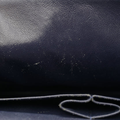 Chanel Lambskin Quilted Jumbo Double Flap Navy 11 of 14