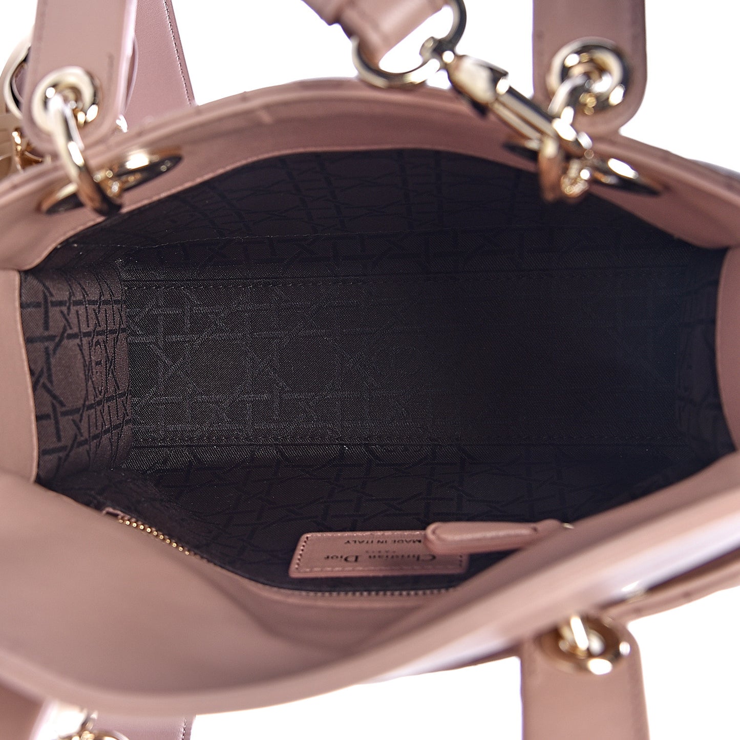 Lambskin Cannage Small Lady Dior Fard