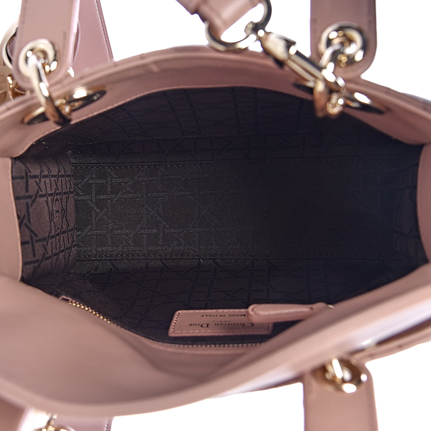 Christian Dior Lambskin Cannage Small Lady Dior Fard 5 of 12