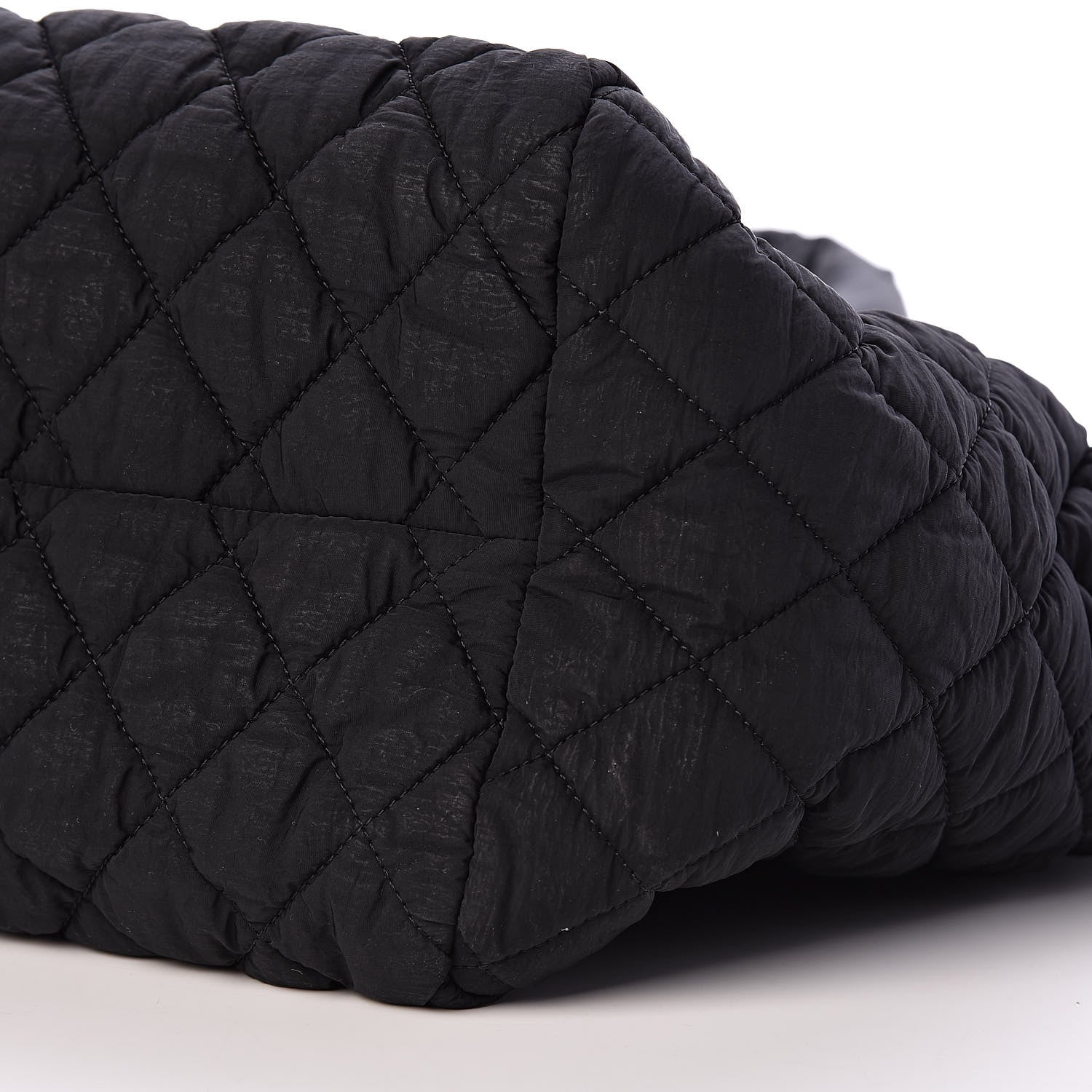 Chanel Nylon Quilted Coco Cocoon Bowler Black 10 of 10