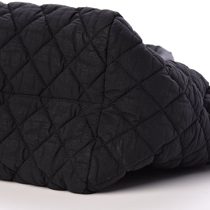 Chanel Nylon Quilted Coco Cocoon Bowler Black 10 of 10