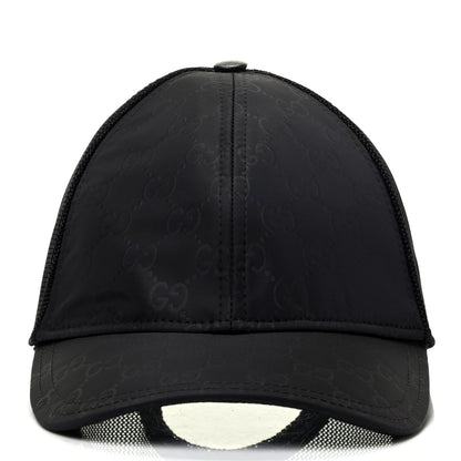 Gucci Nylon Monogram Baseball Hat L Black 2 of 3