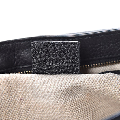 Gucci Pebbled Calfskin Medium Soho Flap Crossbody Black 7 of 10