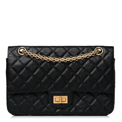Chanel Aged Calfskin Quilted 2.55 Reissue 225 Flap Black 1 of 10