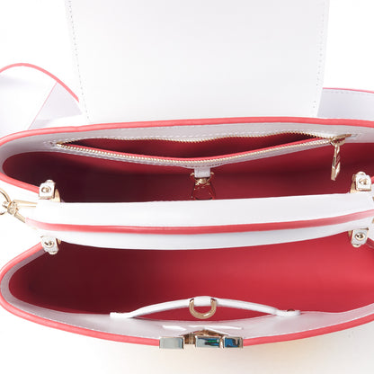 Louis Vuitton Lambskin Artycapucines MM Beatriz Milhazes Multicolor White 6 of 9