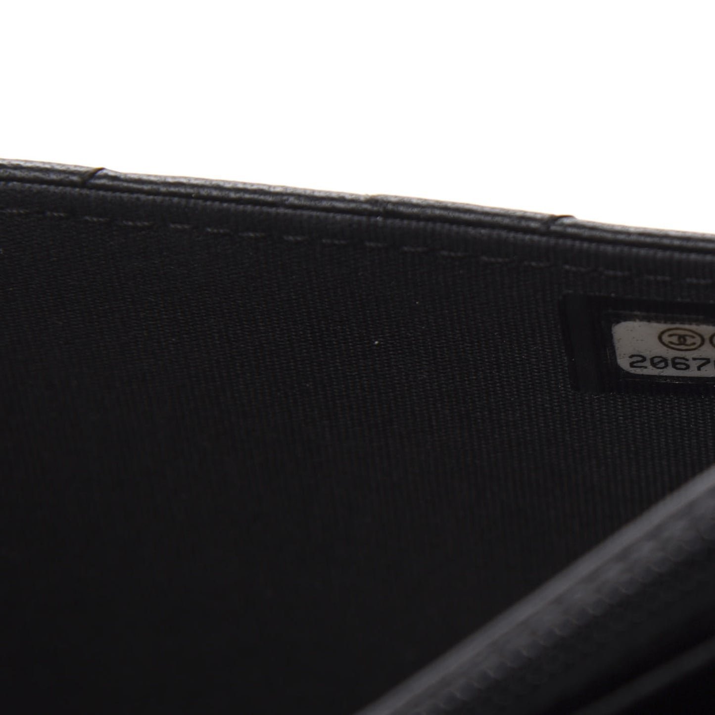 Lambskin Quilted Boy Wallet On Chain WOC Black
