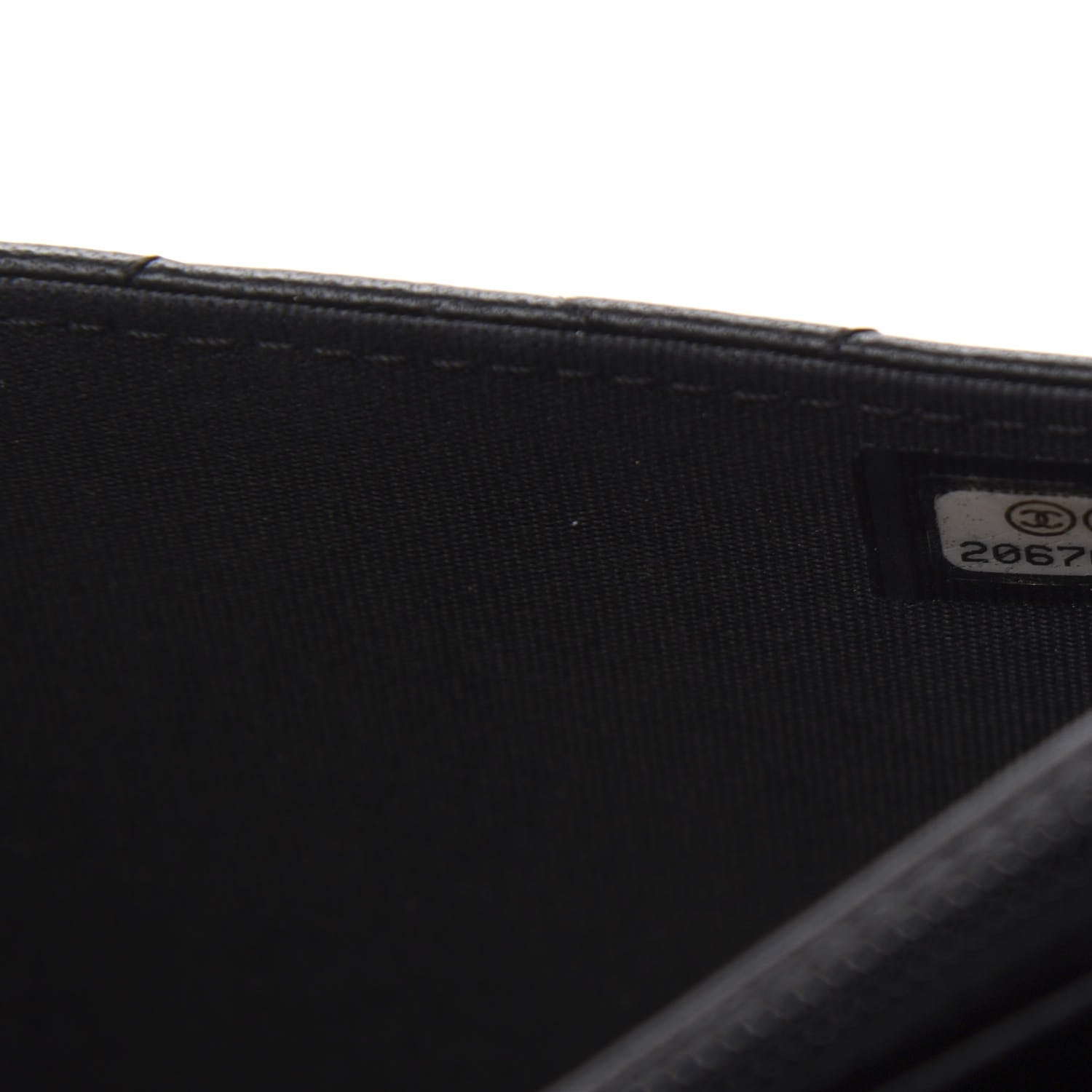 Chanel Lambskin Quilted Boy Wallet On Chain WOC Black 11 of 13