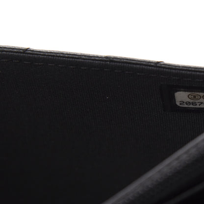 Chanel Lambskin Quilted Boy Wallet On Chain WOC Black 11 of 13