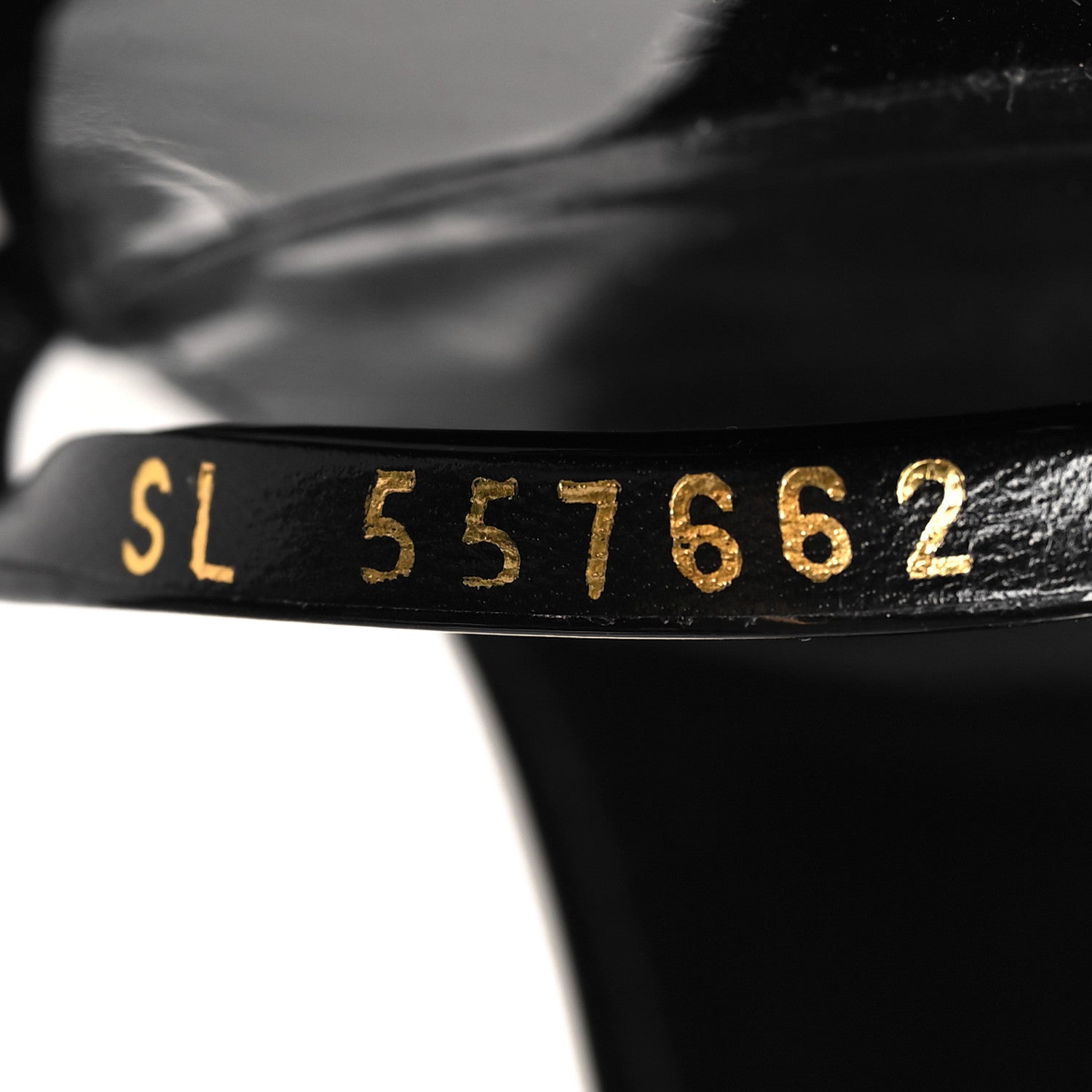 Saint Laurent Patent Calfskin Opyum 110 Sandals 39 Black 6 of 9