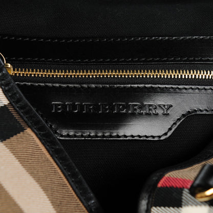 Burberry House Check Small Canterbury Tote Black 6 of 8