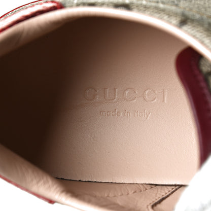 Gucci GG Supreme Monogram Ayers Web Womens Ace Sneakers 36.5 Red 13 of 18