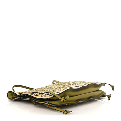 Bottega Veneta Nappa Intrecciato Studded Crossbody Messenger Multicolor Green 9 of 31