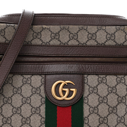 Gucci GG Supreme Monogram Web Medium Ophidia Messenger Bag Brown 8 of 13