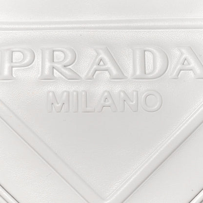 Prada Grace Lux Triangle Shoulder Bag White 7 of 11