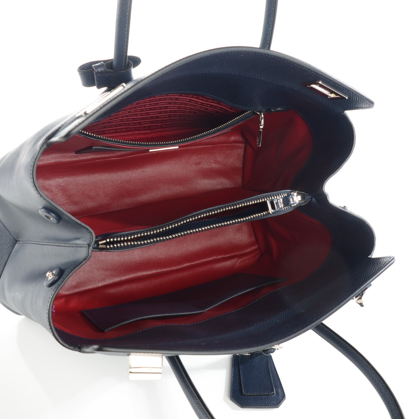 Saffiano Cuir Twin Tote Baltico