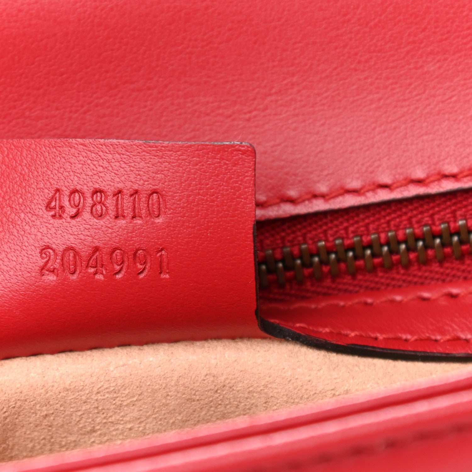 Gucci Calfskin Matelasse Small GG Marmont Top Handle Shoulder Bag Hibiscus Red 7 of 9