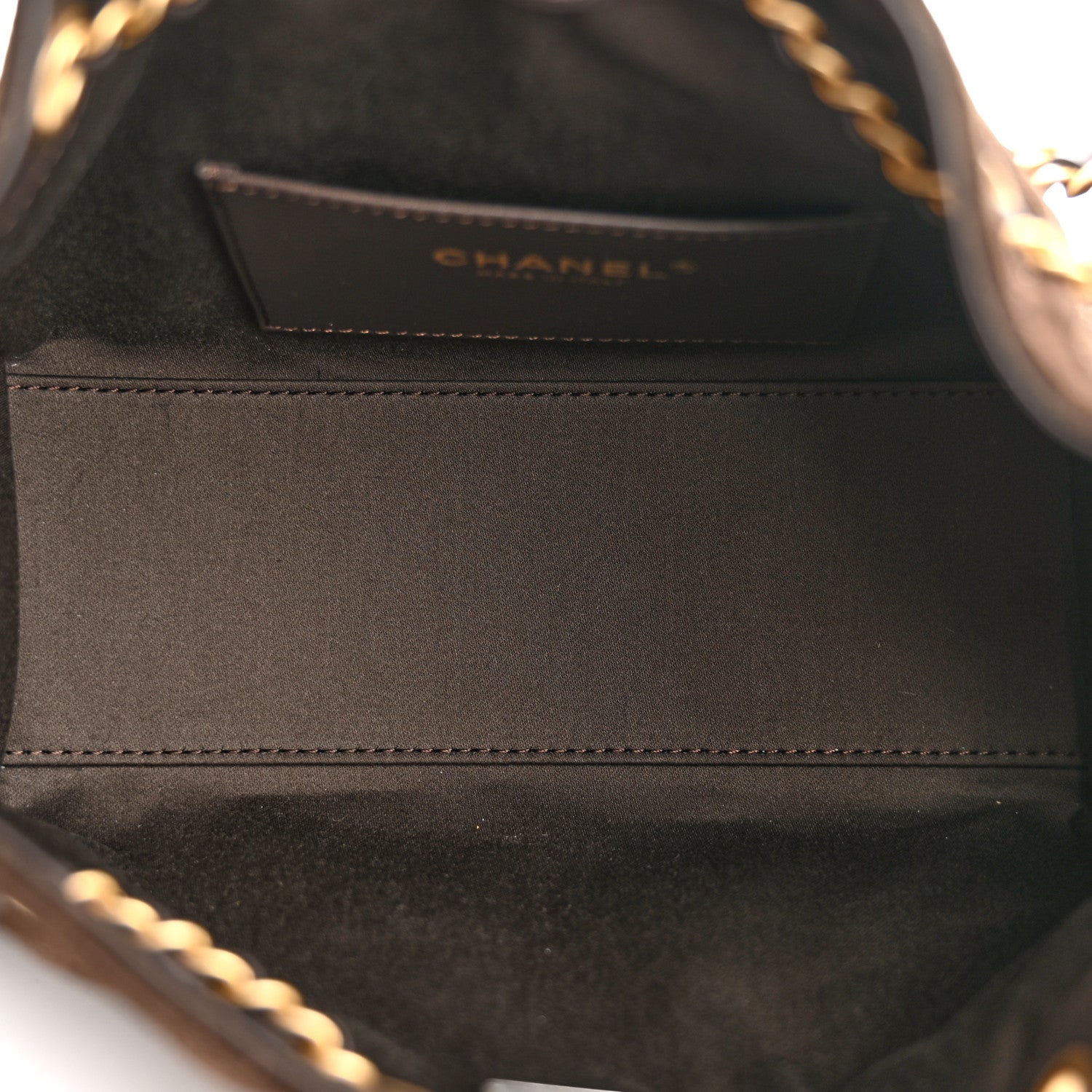 Chanel Suede Quilted Mini Chanel 25 Handbag Dark Brown 5 of 10