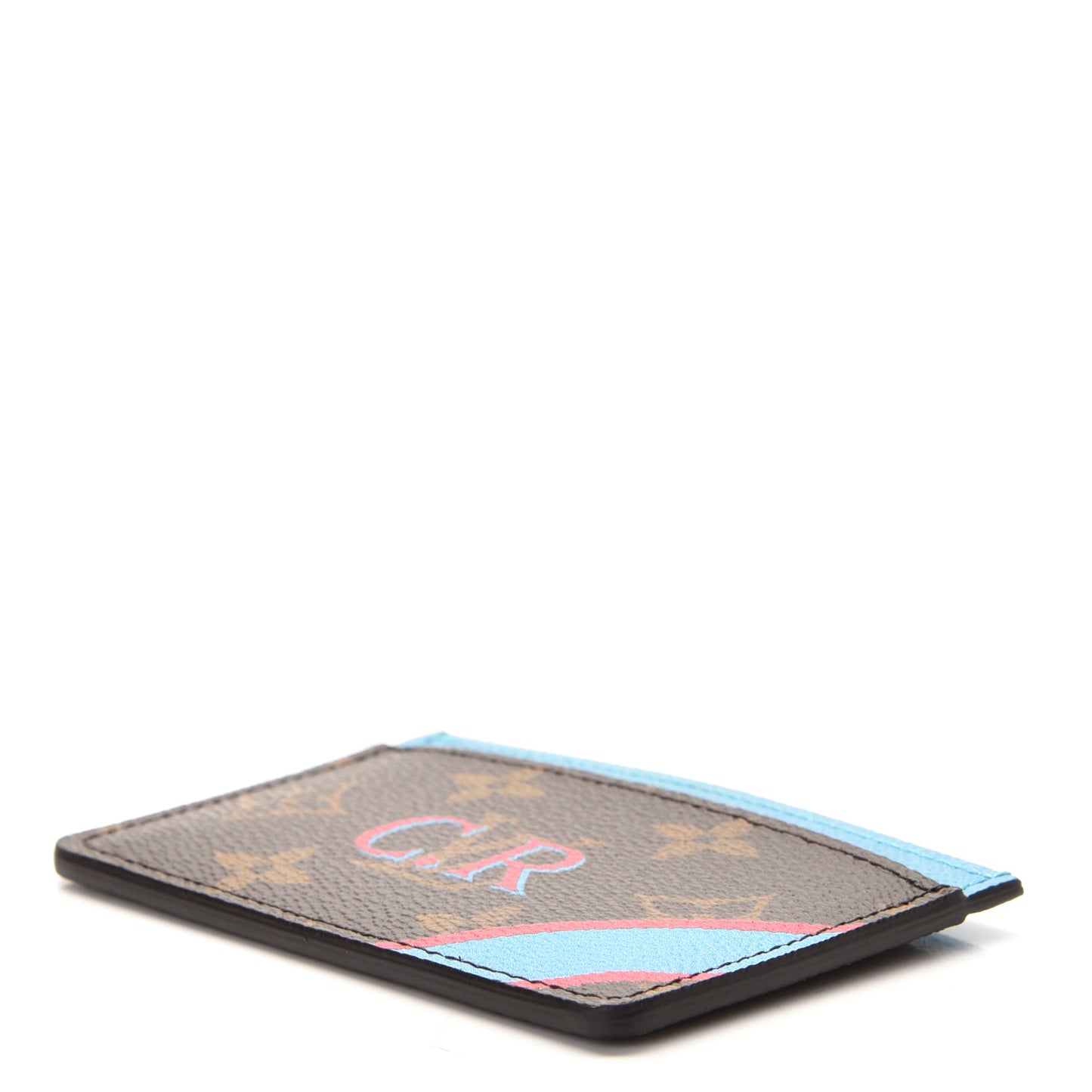 Monogram My LV Heritage Card Holder Bleu Clair Fuchsia