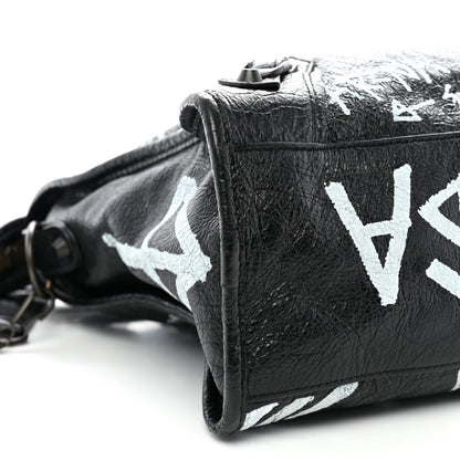 Balenciaga Agneau Arena Graffiti All Over Classic Hardware City Black White 10 of 11