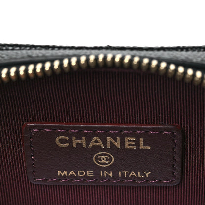 Chanel Caviar Quilted Phone Holder Wallet On Chain WOC Black 5 of 9