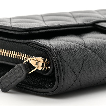 Chanel Caviar Quilted Phone Holder Wallet on Removable Chain Black 13 of 17