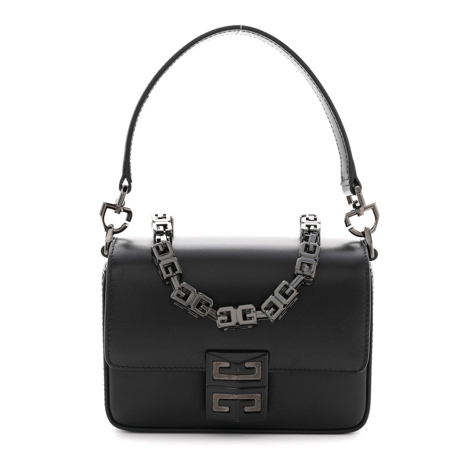 Givenchy Box Calfskin Small 4G Cube Chain Shoulder Bag So Black 1 of 12