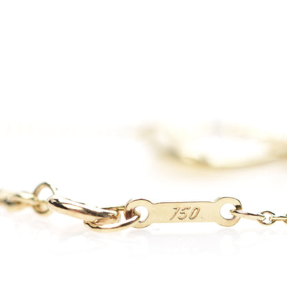 Tiffany 18K Yellow Gold Elsa Peretti 5 Open Heart Station Necklace 5 of 7