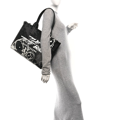 Marc Jacobs X FUTURA Grained Calfskin Large The Tote Bag Black 2 of 9
