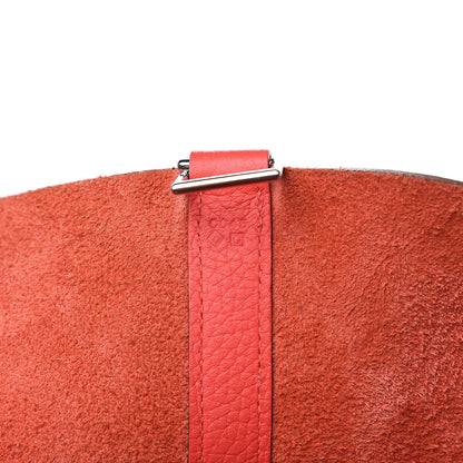 Hermes Taurillon Clemence Picotin Lock 26 GM Bougainvillea 7 of 14
