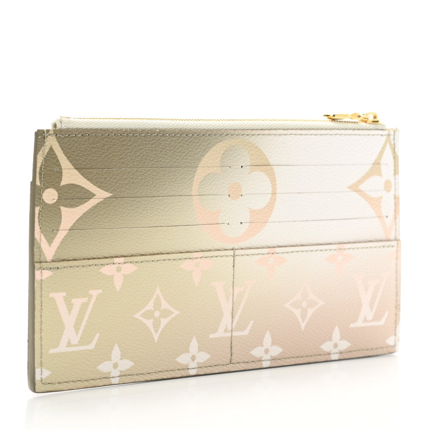 Monogram Giant Spring In The City Slim Purse Sunset Kaki