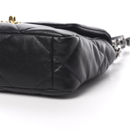 Chanel Goatskin Quilted Medium 19 Flap Black 11 of 11