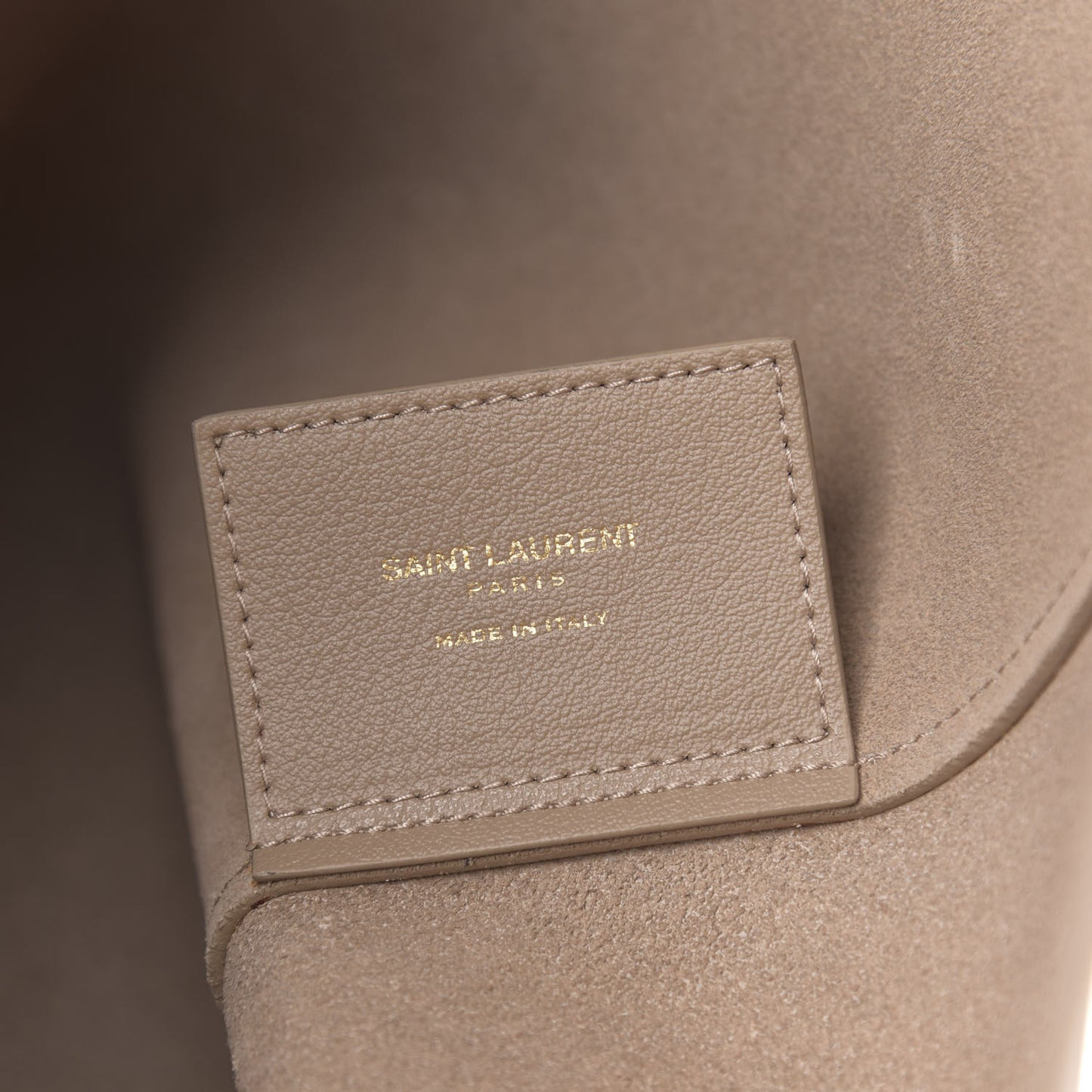 Calfskin Large Shopping Tote Light Taupe
