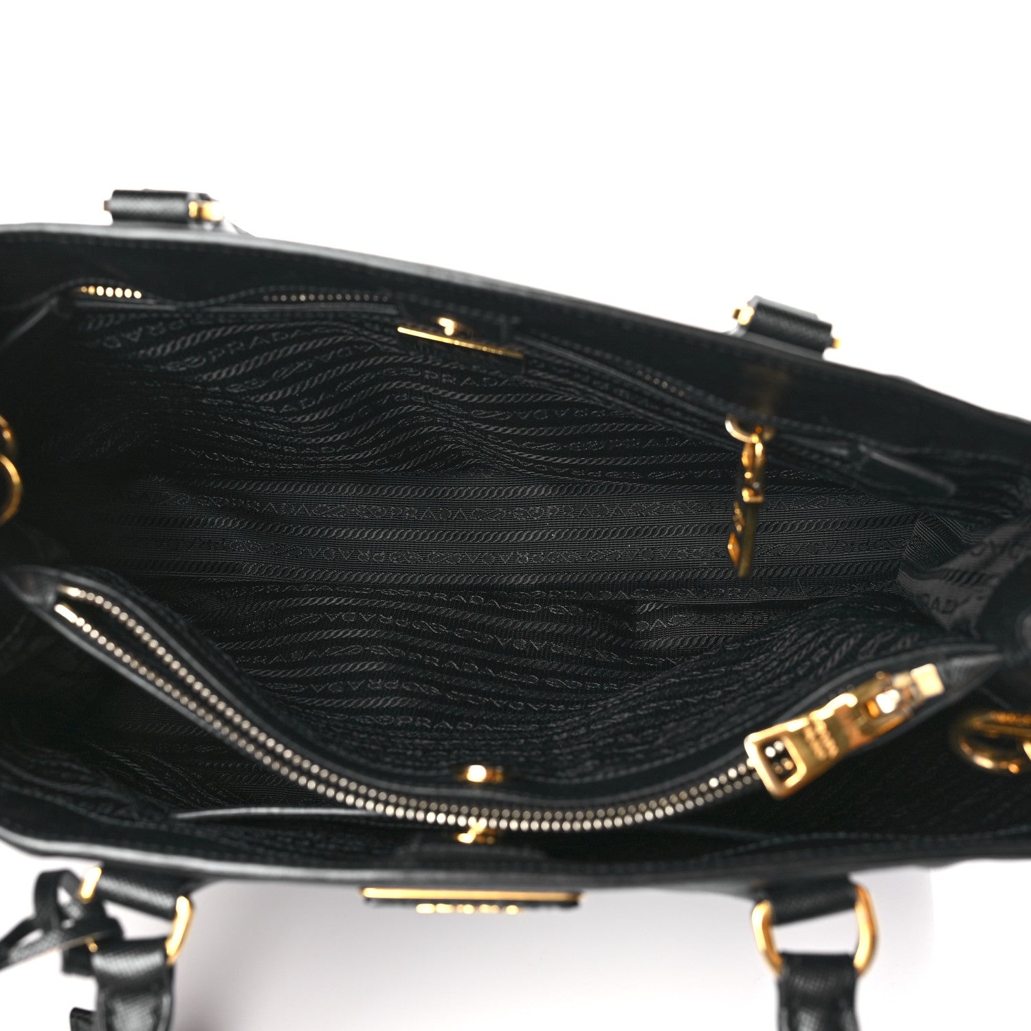 Prada Saffiano Lux Medium Tote Black 5 of 10