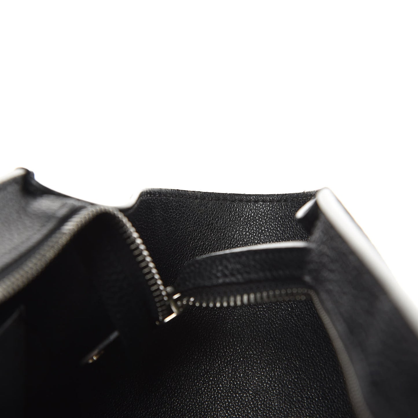 Drummed Calfskin Suede Small Trapeze Black
