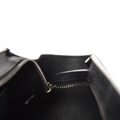 Celine Drummed Calfskin Suede Small Trapeze Black 10 of 13