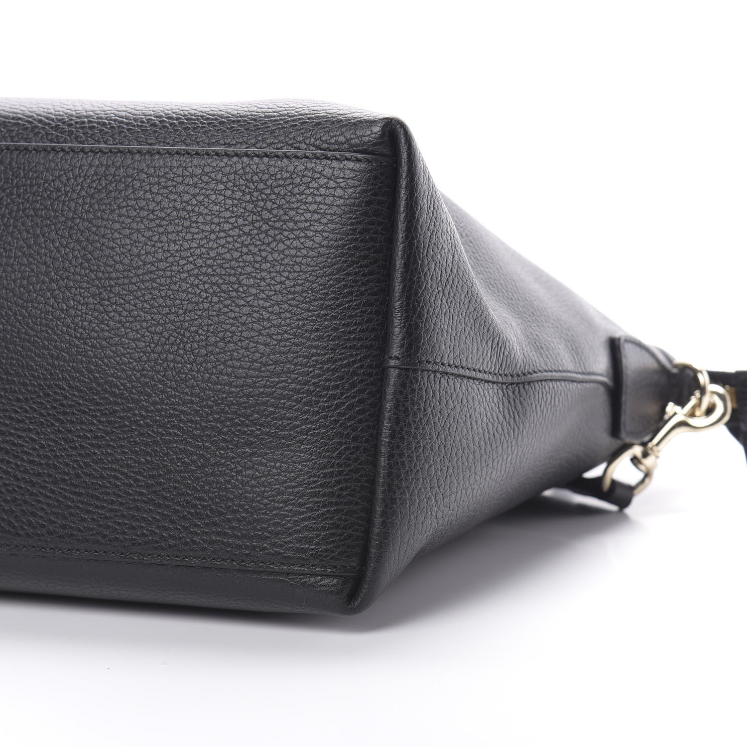 Gucci Dollar Calfskin GG Charm Dome Satchel Black 9 of 11