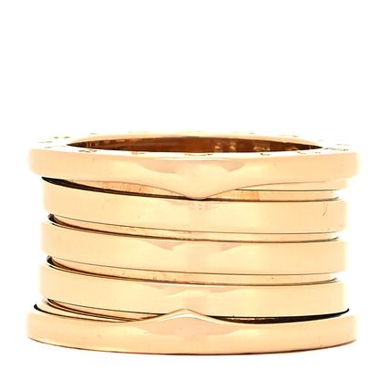 Bulgari 18K Yellow Gold B.Zero1 Five-Band Anniversary Ring 53 6.25 1 of 4