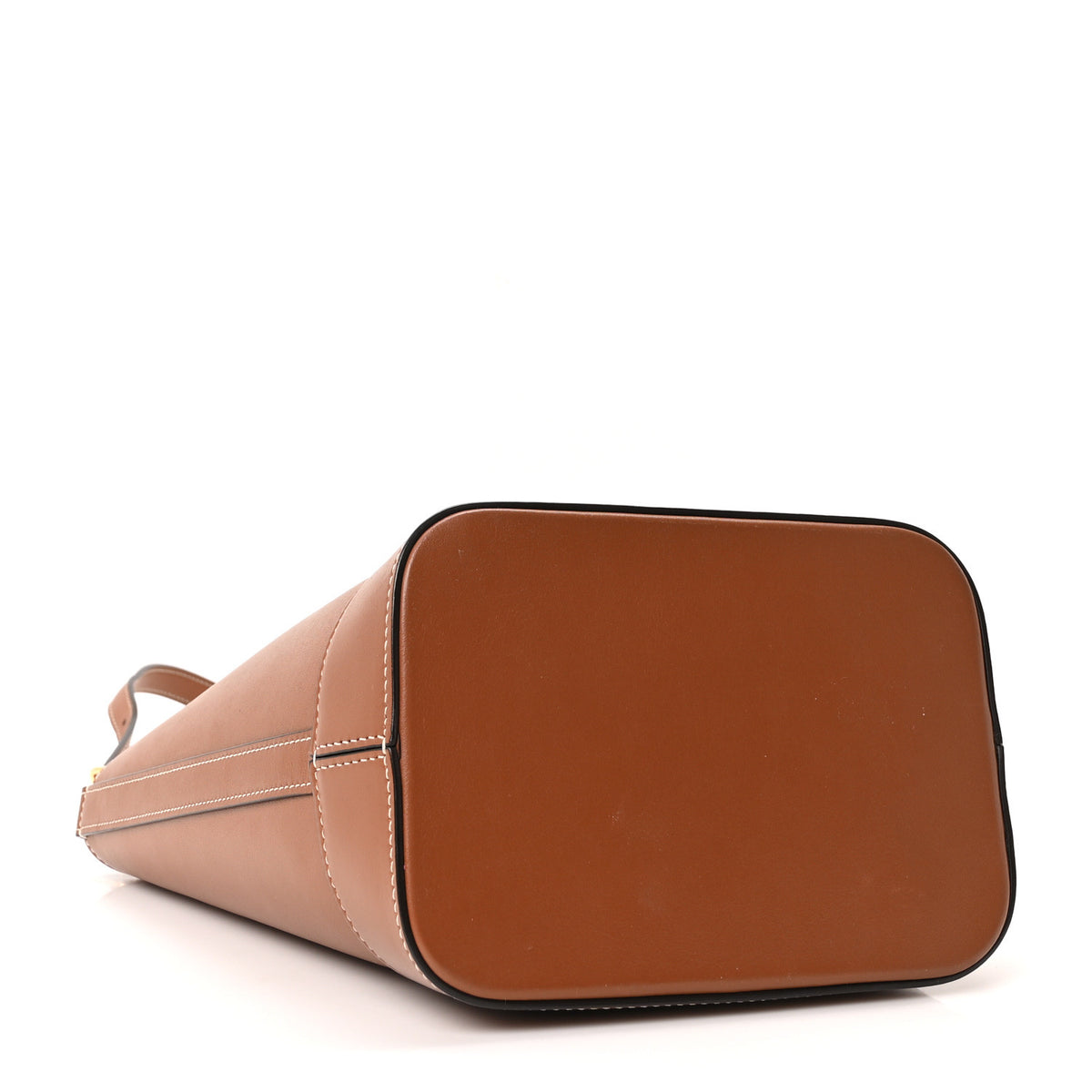 Smooth Calfskin Small Cuir Triomphe Bucket Bag Tan