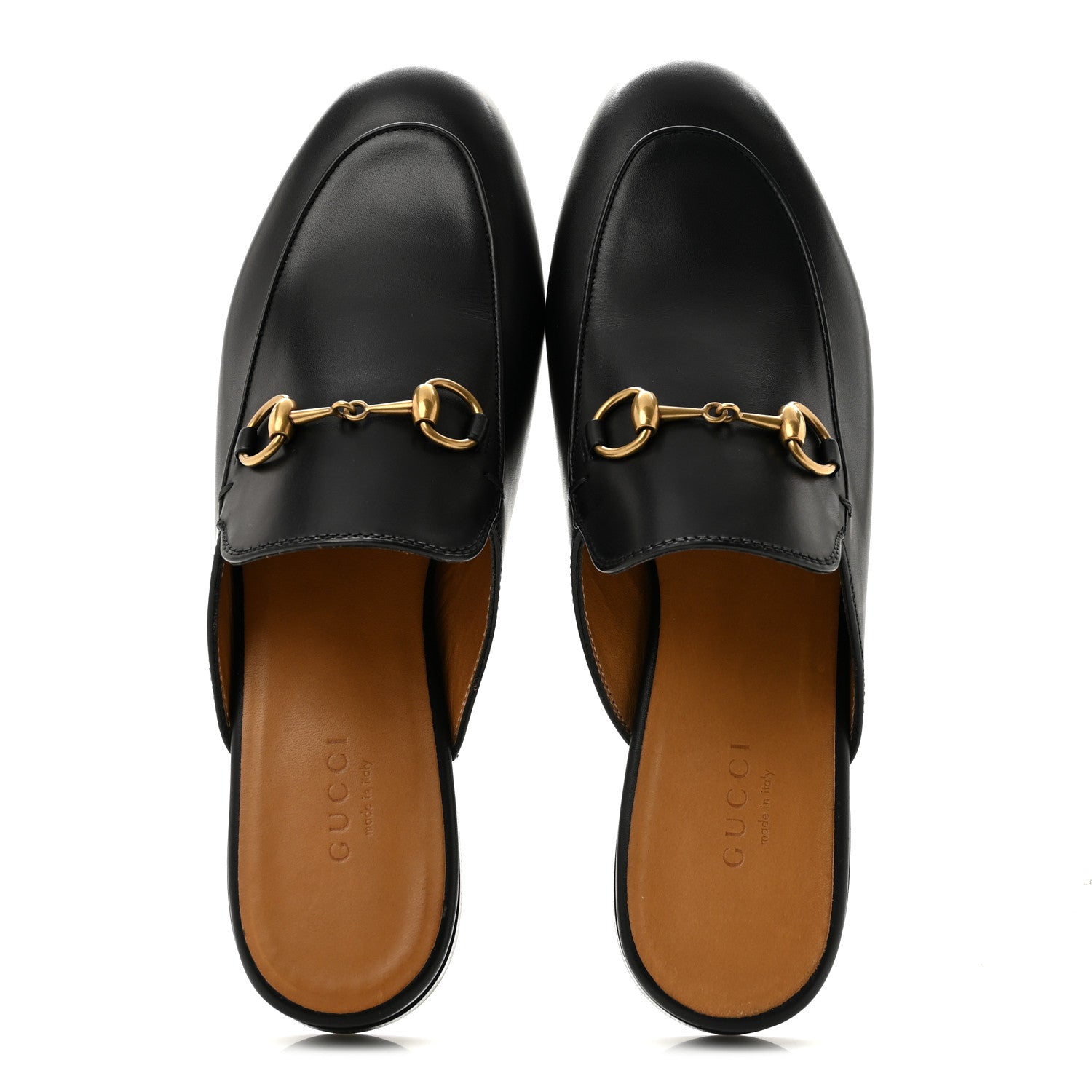 Gucci Calfskin Womens Princetown Slippers 37 Black 2 of 10